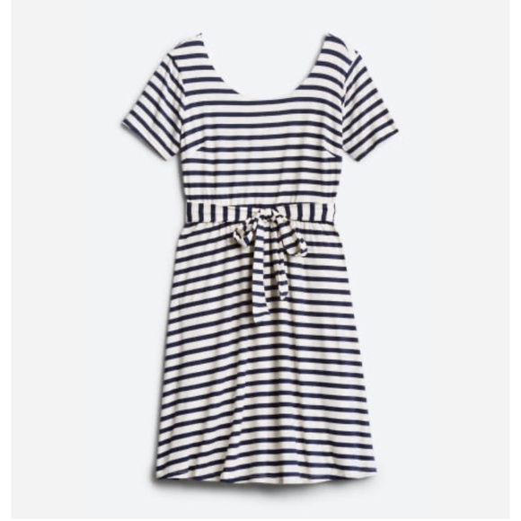 Gildan Dresses & Skirts - Blue and Ivory Striped Dress